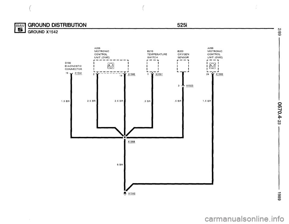 BMW 535i 1989 E34 Electrical Troubleshooting Manual 