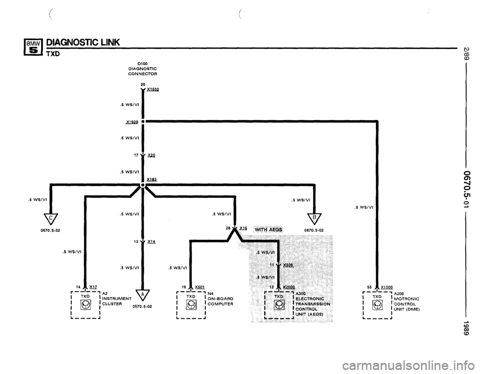 BMW 535i 1989 E34 Electrical Troubleshooting Manual 