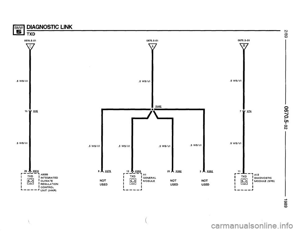 BMW 535i 1989 E34 Electrical Troubleshooting Manual 