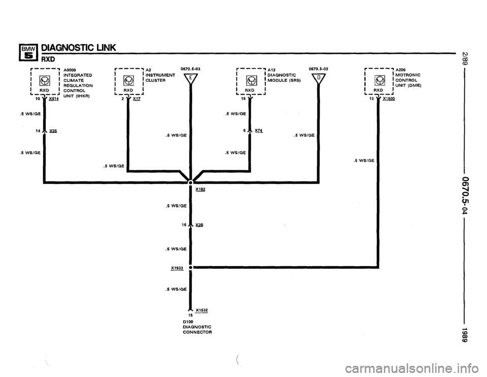 BMW 535i 1989 E34 Electrical Troubleshooting Manual 