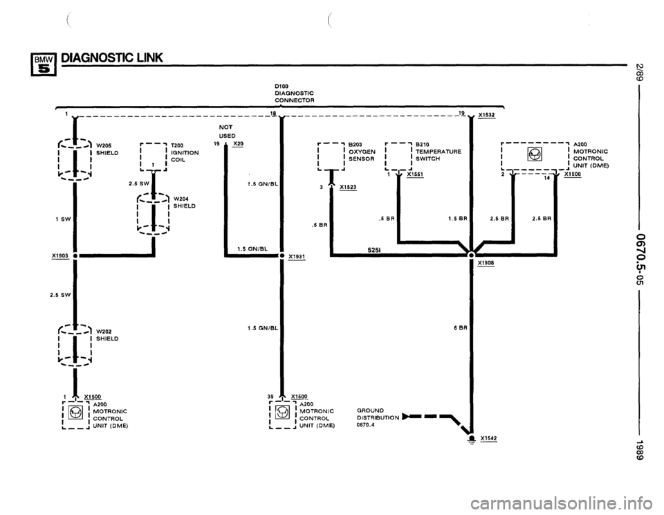 BMW 535i 1989 E34 Electrical Troubleshooting Manual 