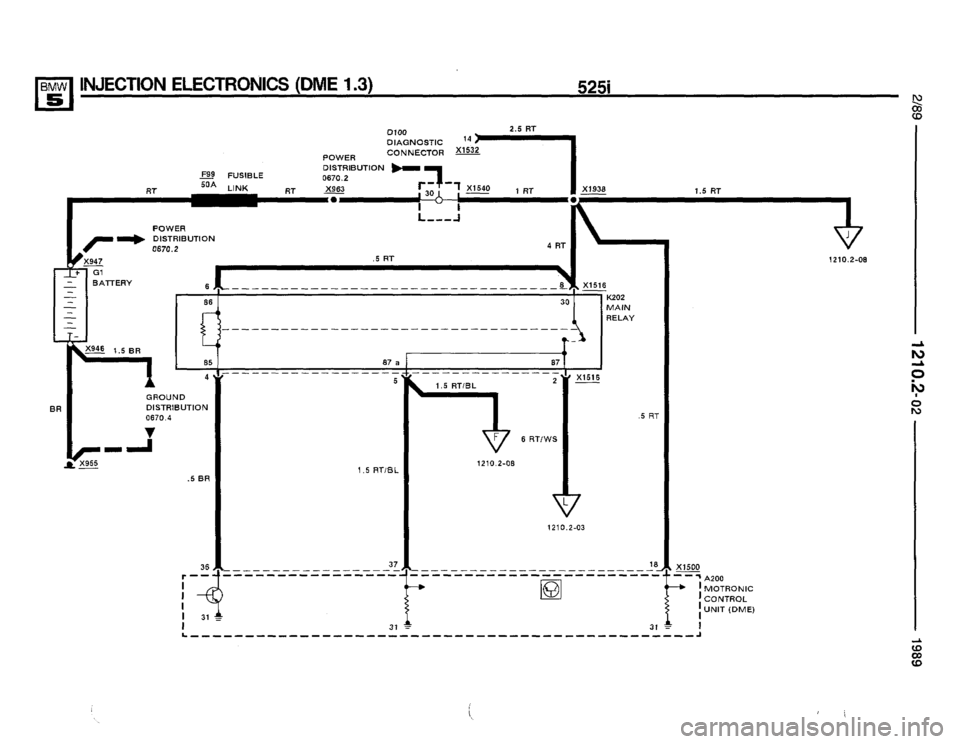 BMW 535i 1989 E34 Electrical Troubleshooting Manual 