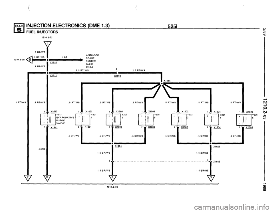 BMW 535i 1989 E34 Electrical Troubleshooting Manual 