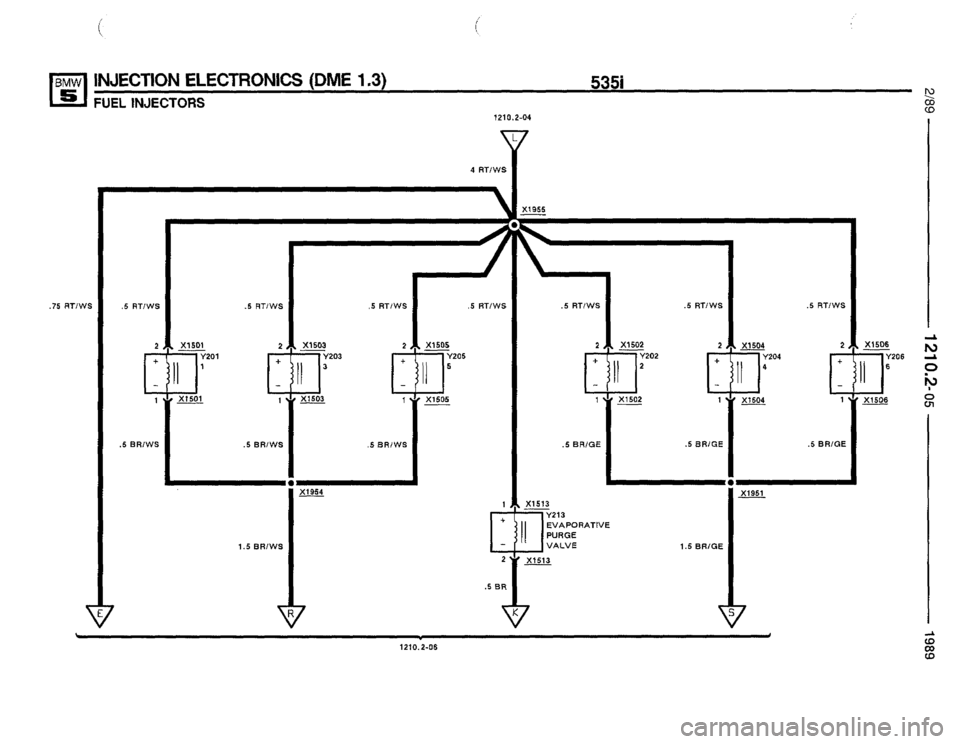 BMW 535i 1989 E34 Electrical Troubleshooting Manual 