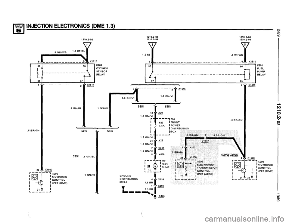 BMW 535i 1989 E34 Electrical Troubleshooting Manual 