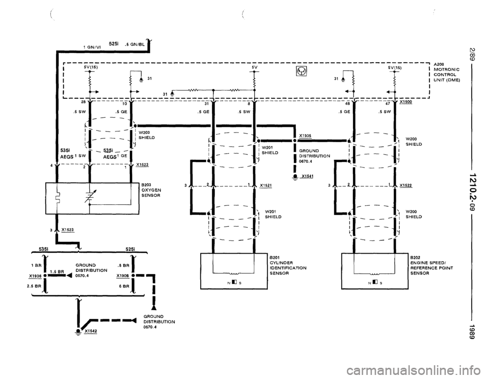 BMW 535i 1989 E34 Electrical Troubleshooting Manual 