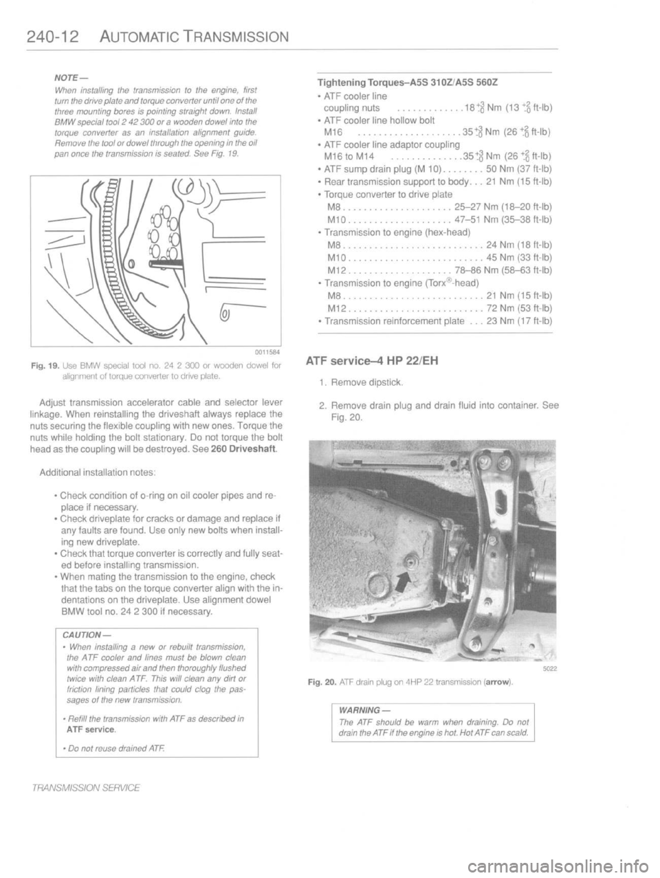 BMW M3 1997 E36 Workshop Manual 