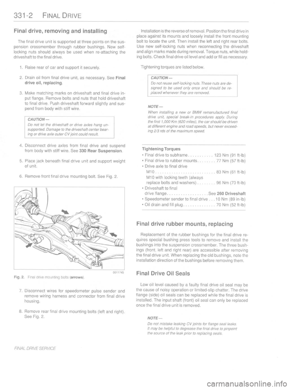 BMW M3 1997 E36 Workshop Manual 