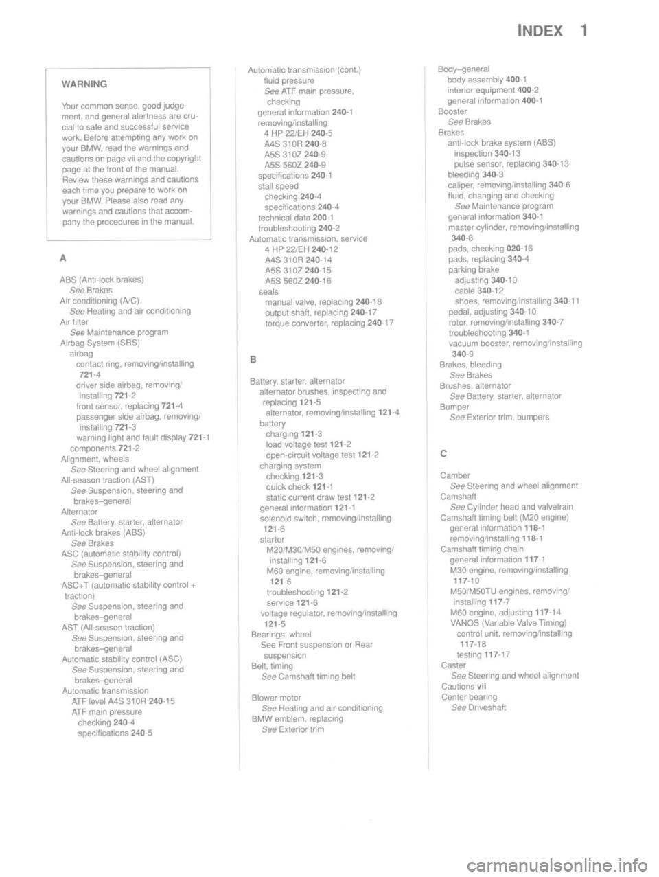 BMW M3 1997 E36 Workshop Manual 