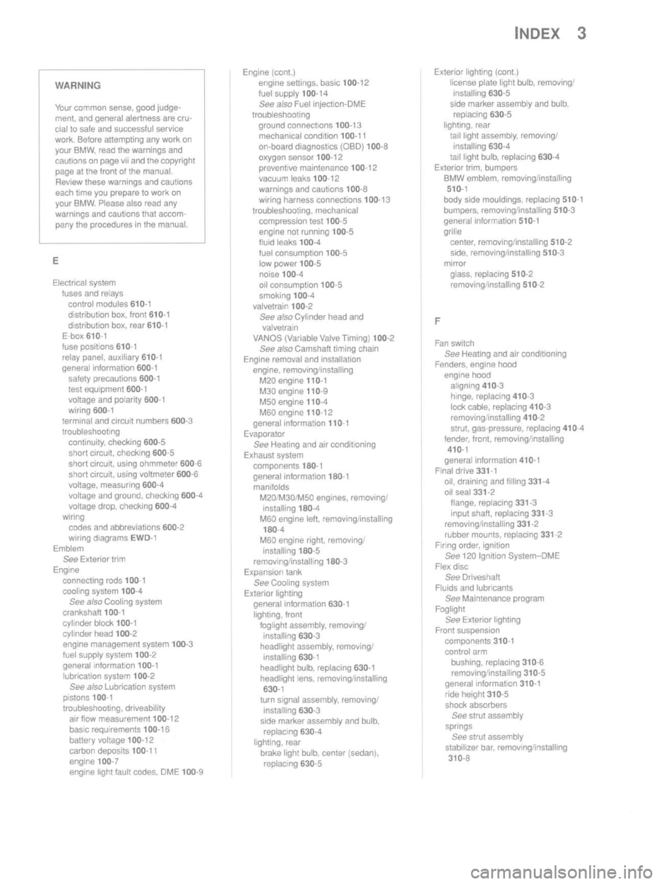 BMW M3 1997 E36 Workshop Manual 