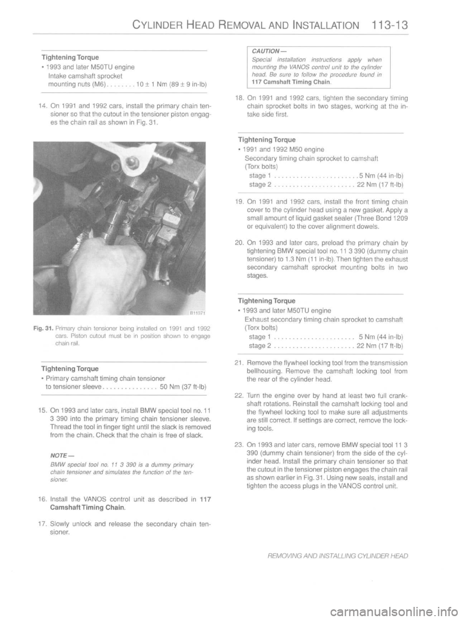 BMW M3 1997 E36 Workshop Manual 