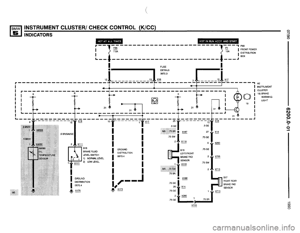 BMW M5 1990 E34 Electrical Troubleshooting Manual 