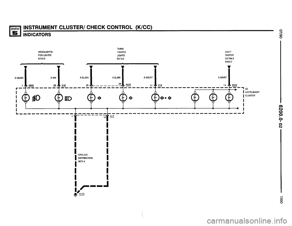 BMW M5 1990 E34 Electrical Troubleshooting Manual 