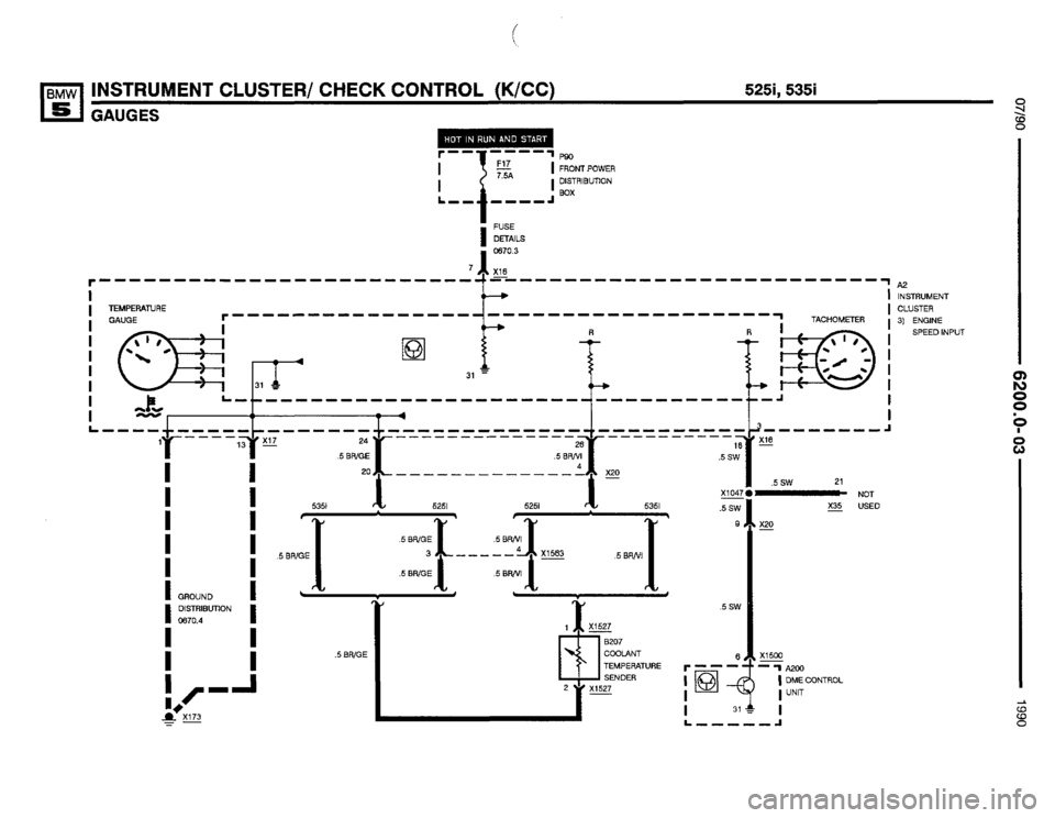 BMW M5 1990 E34 Electrical Troubleshooting Manual 