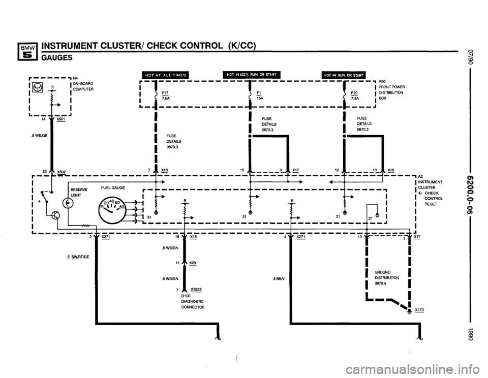 BMW M5 1990 E34 Electrical Troubleshooting Manual 
