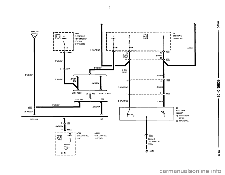 BMW M5 1990 E34 Electrical Troubleshooting Manual 