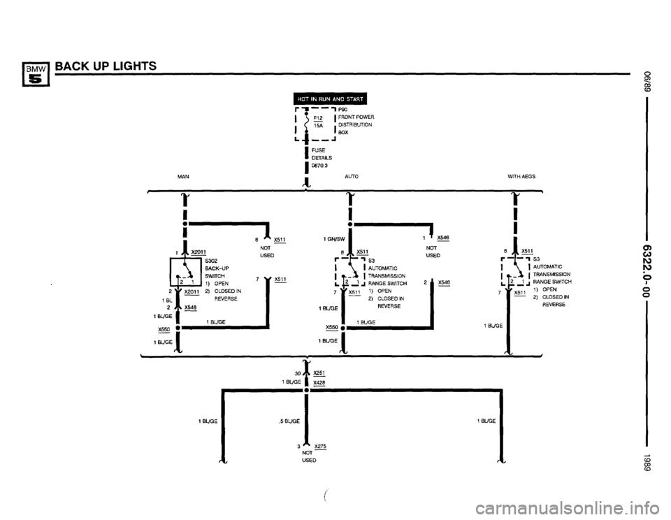 BMW M5 1990 E34 Electrical Troubleshooting Manual 