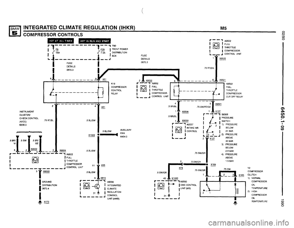 BMW M5 1990 E34 Electrical Troubleshooting Manual 