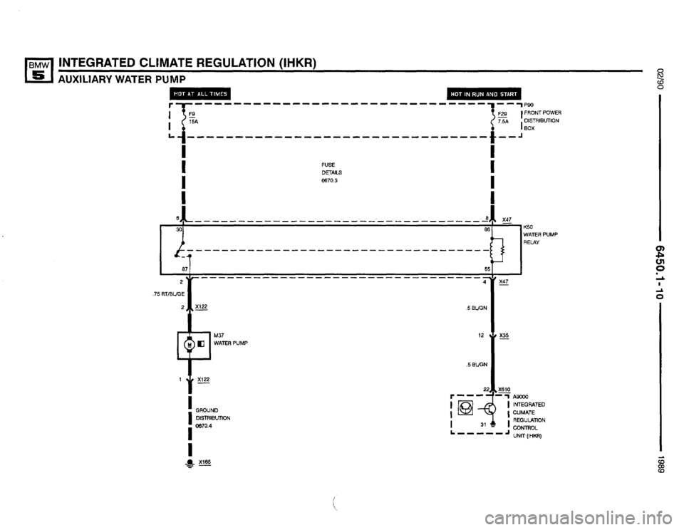 BMW M5 1990 E34 Electrical Troubleshooting Manual 