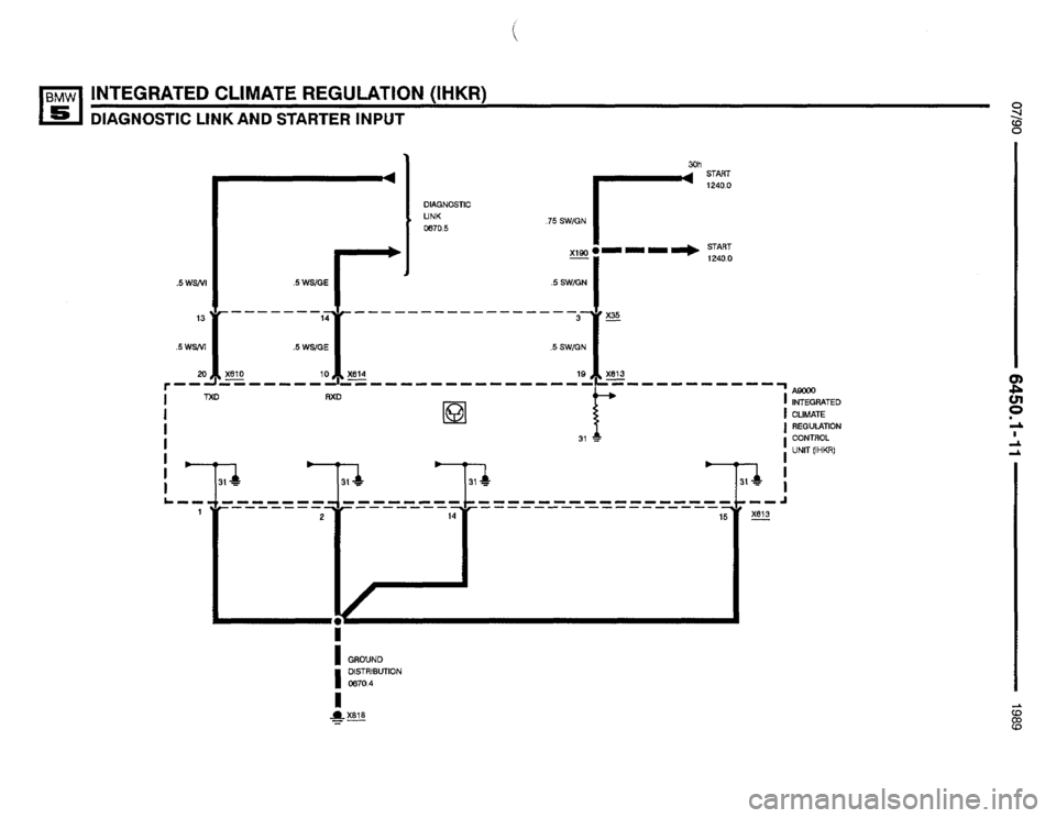 BMW M5 1990 E34 Electrical Troubleshooting Manual 
