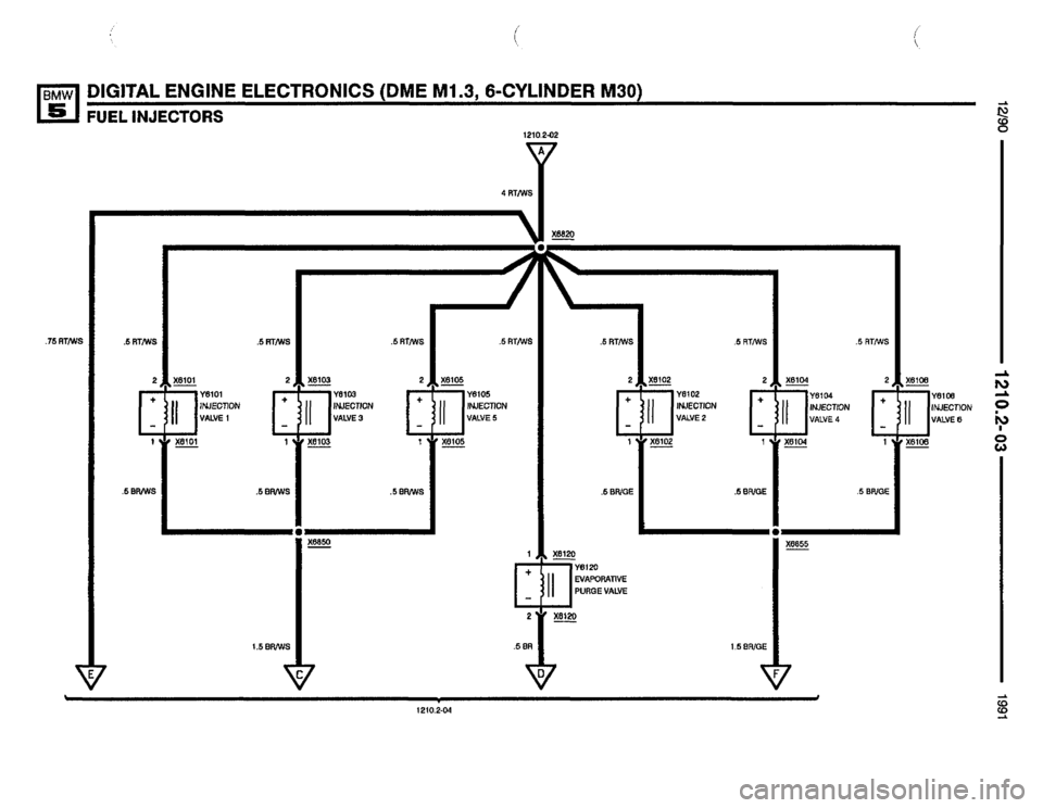 BMW M5 1991 E34 Electrical Troubleshooting Manual 