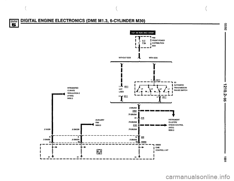 BMW M5 1991 E34 Electrical Troubleshooting Manual 