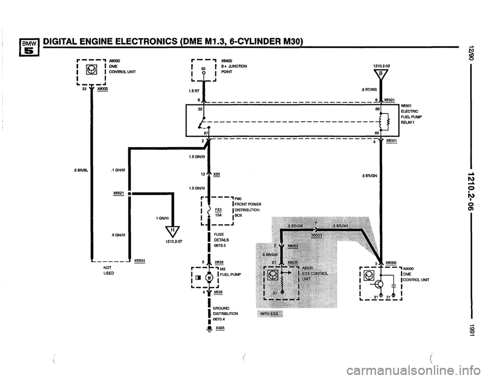 BMW M5 1991 E34 Electrical Troubleshooting Manual 