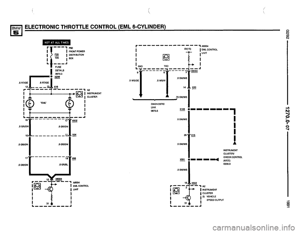 BMW M5 1991 E34 Electrical Troubleshooting Manual 