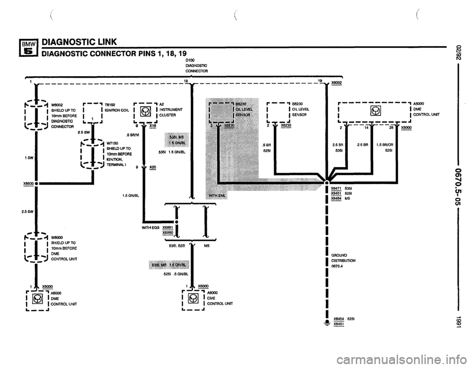 BMW M5 1991 E34 Electrical Troubleshooting Manual 