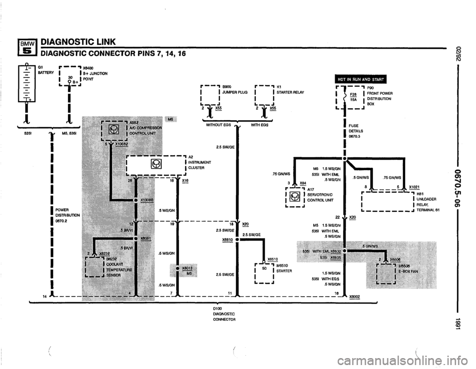 BMW M5 1991 E34 Electrical Troubleshooting Manual 