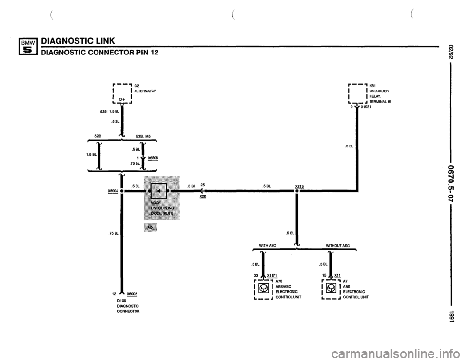 BMW M5 1991 E34 Electrical Troubleshooting Manual 