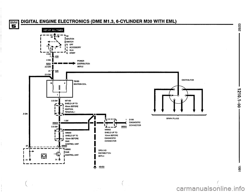 BMW M5 1991 E34 Electrical Troubleshooting Manual 