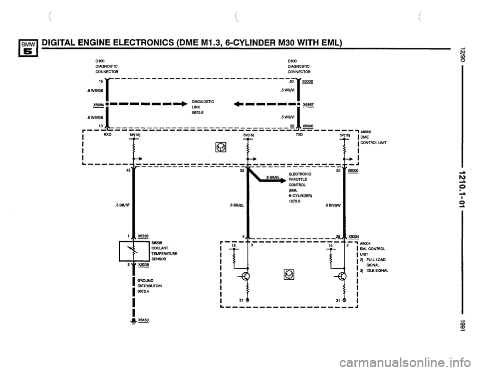 BMW M5 1991 E34 Electrical Troubleshooting Manual 