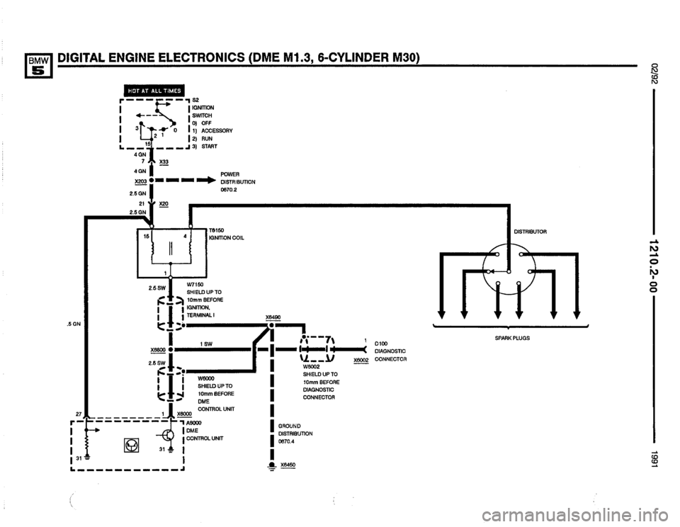 BMW M5 1991 E34 Electrical Troubleshooting Manual 