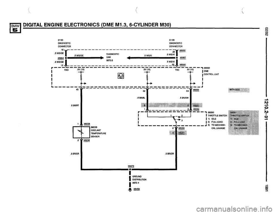 BMW M5 1991 E34 Electrical Troubleshooting Manual 