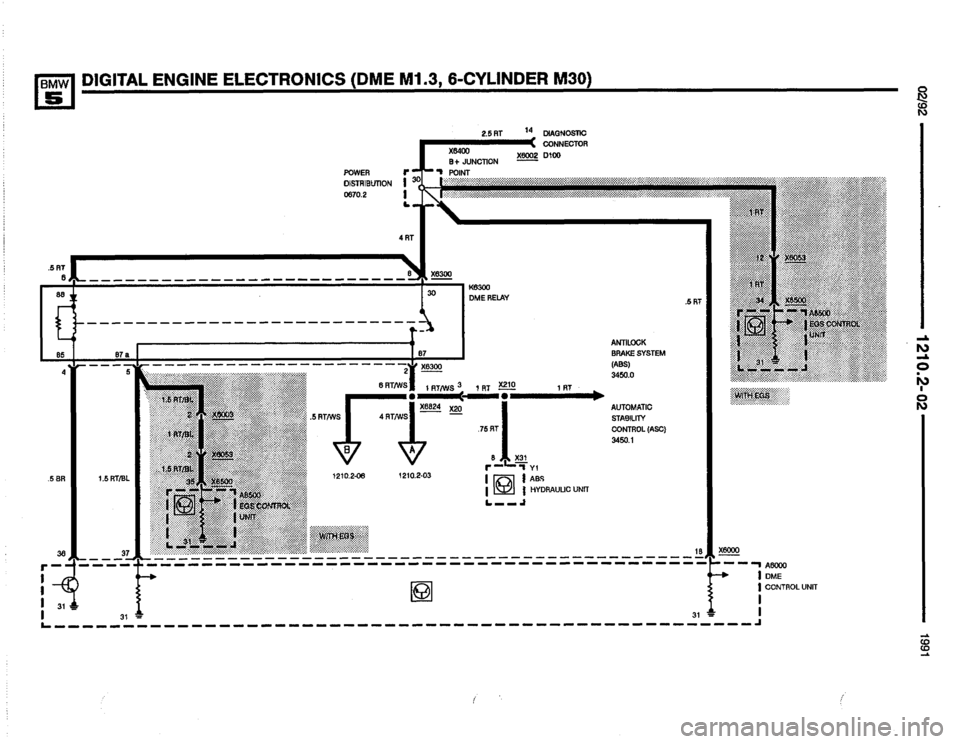 BMW M5 1991 E34 Electrical Troubleshooting Manual 