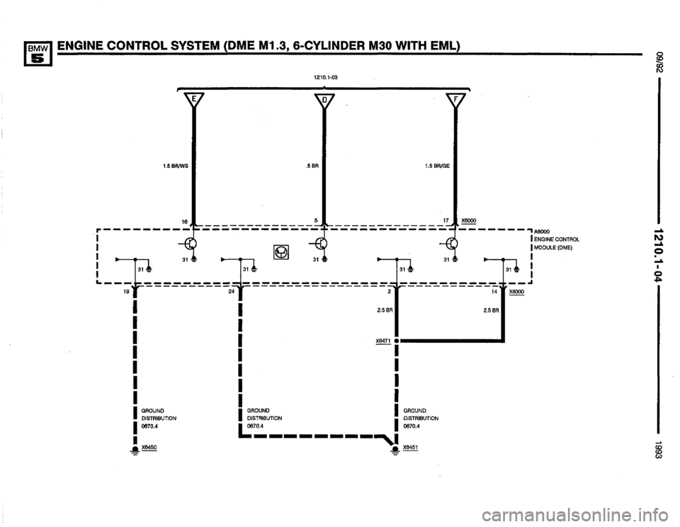 BMW M5 1993 E34 Electrical Troubleshooting Manual 