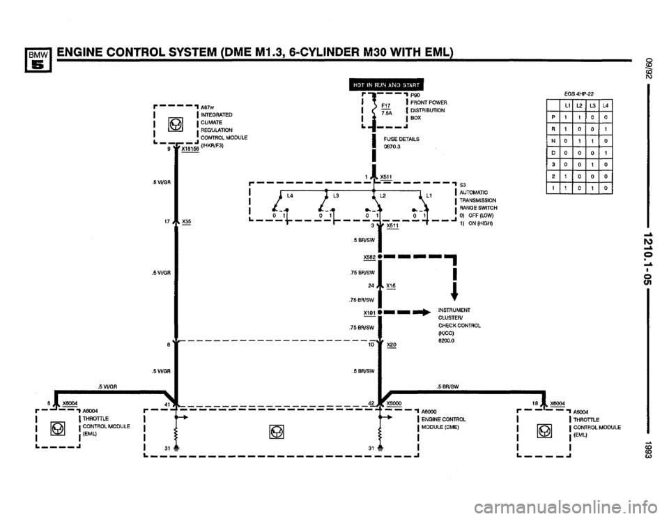 BMW M5 1993 E34 Electrical Troubleshooting Manual 