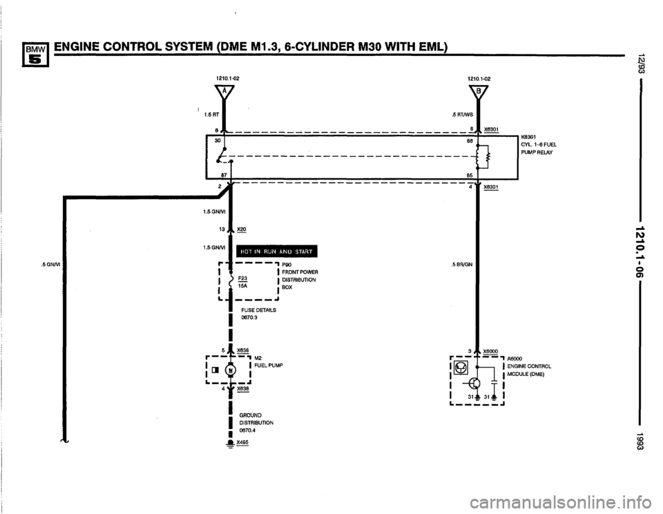 BMW M5 1993 E34 Electrical Troubleshooting Manual 