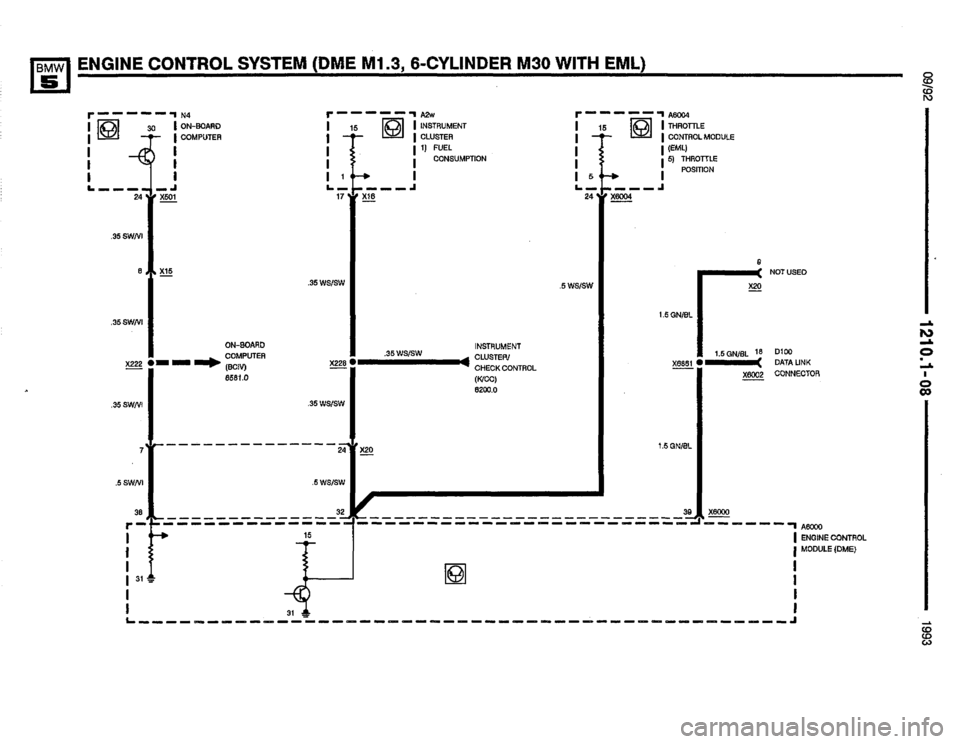BMW M5 1993 E34 Electrical Troubleshooting Manual 