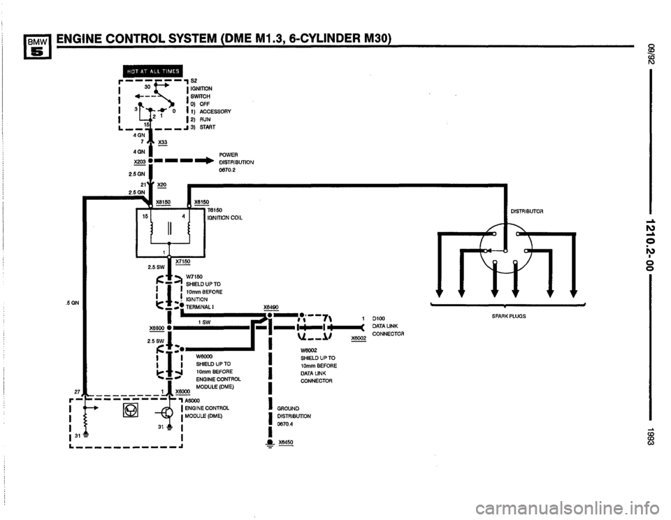 BMW M5 1993 E34 Electrical Troubleshooting Manual 
