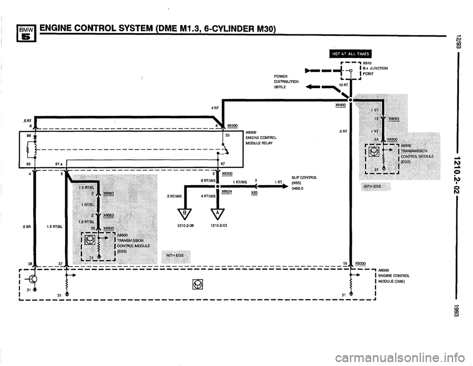 BMW M5 1993 E34 Electrical Troubleshooting Manual 
