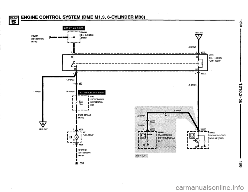 BMW M5 1993 E34 Electrical Troubleshooting Manual 