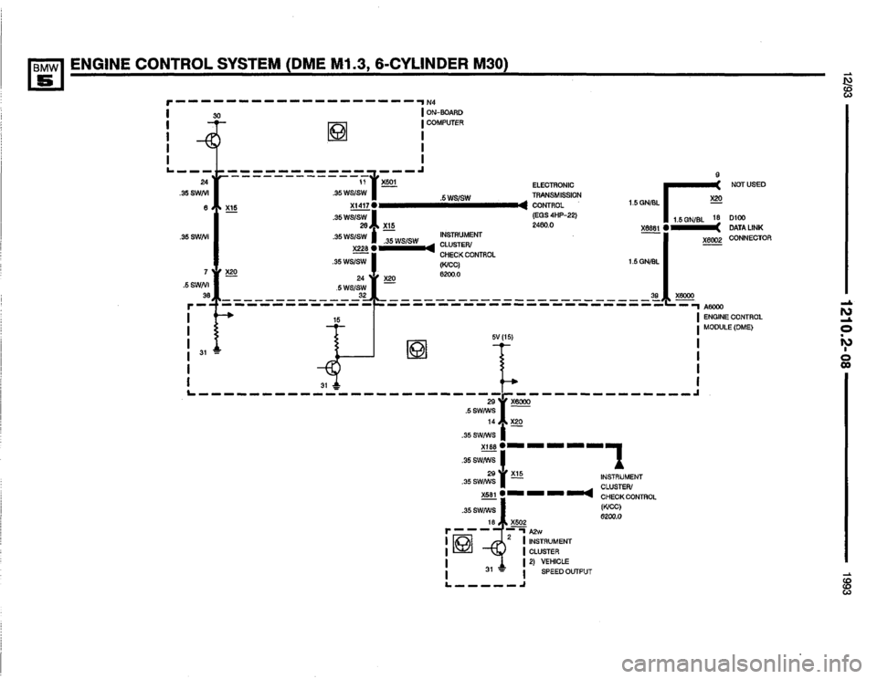 BMW M5 1993 E34 Electrical Troubleshooting Manual 