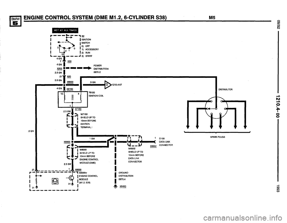 BMW M5 1993 E34 Electrical Troubleshooting Manual 