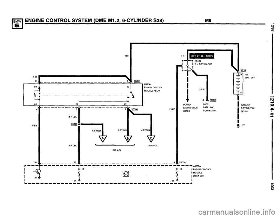 BMW M5 1993 E34 Electrical Troubleshooting Manual 