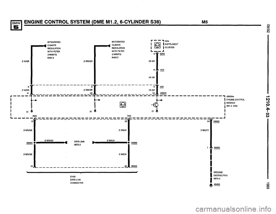 BMW M5 1993 E34 Electrical Troubleshooting Manual 
