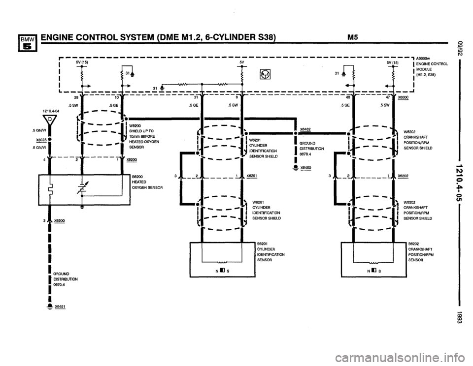 BMW M5 1993 E34 Electrical Troubleshooting Manual 
