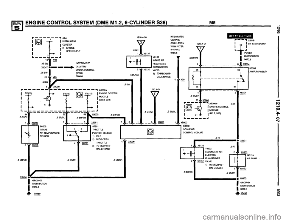 BMW M5 1993 E34 Electrical Troubleshooting Manual 