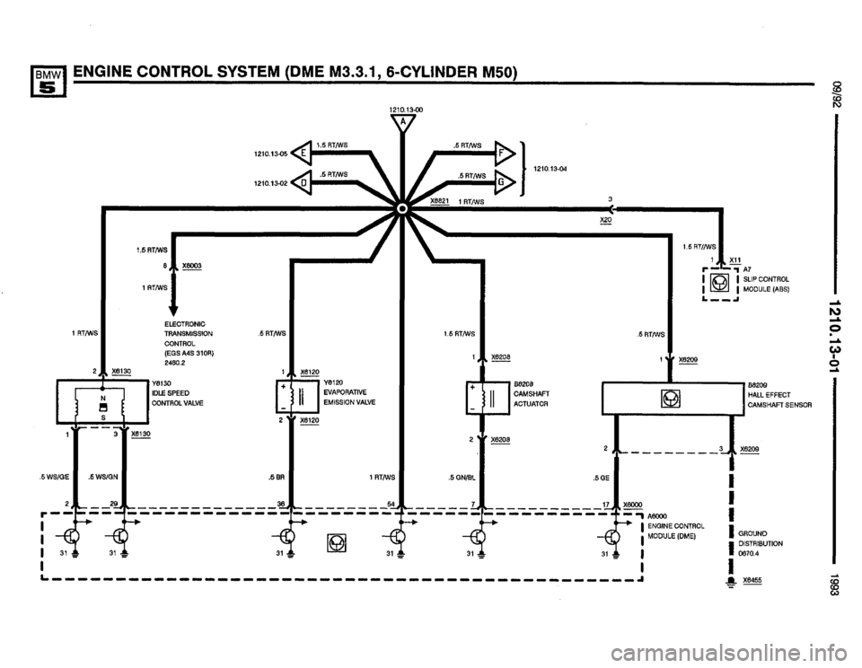 BMW M5 1993 E34 Electrical Troubleshooting Manual 